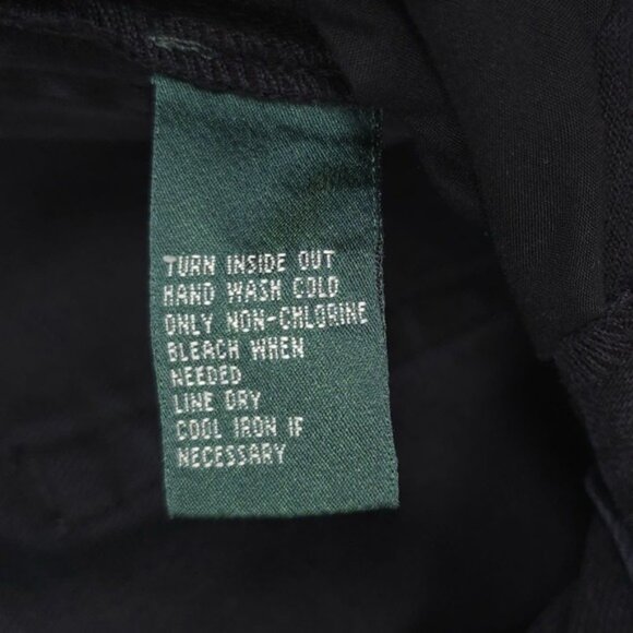 RALPH LAUREN Women's Jeans 4 Vintage HONG KONG MADE Black Beaded Floral - Picture 16 of 16